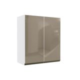 Armario Aereo P Cozinha Maxxi G765 2 Portas C Vidro Polipropileno Branco Kappesberg