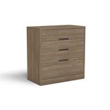 Comoda Solteiro S824 C 4 Gavetas Nogueira Kappesberg