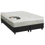 Cama Box King Colchao Molas Pocket Ensacadas Castor Eurotop Summer Amp Winter Base Crc Suede Gray 193x203