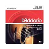 Corda D'Addario P/ Violão Aço EJ12 0.13-0.56 - EC0274