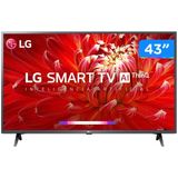 Smart TV LG 43'' Full HD LED 43LM6370PSB WiFi Bluetooth HDR ThinQ Al 3 HDMI 2 USB Preto Bivolt