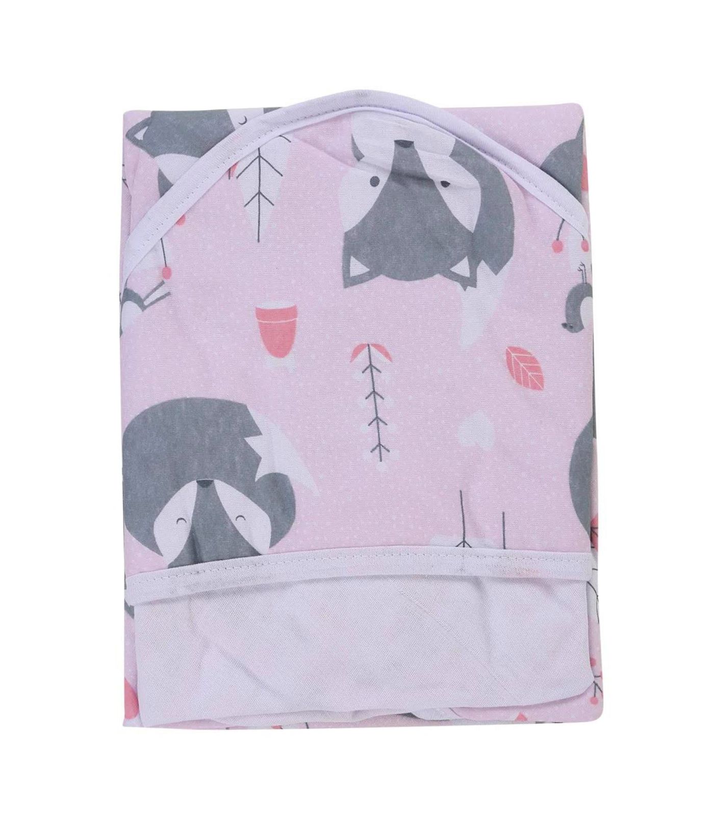 Toalha Com Capuz Baby Vivaldi Rosa Un