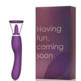 Vibrador Estimulador De Ponto G Clítoris E Mamilos Com Sucção 8 Modos De Vibração E Língua Com 8 Movimentos