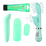 Vibrador Feminino Clitoris + Vibra Ponto G + Bullet + Aperta