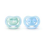 Chupeta Ultra Air 0-6 Meses 2Un. Azul - Philips Avent