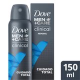 Desodorante Aerosol Dove Men+care Clinical Cuidado Total 150ml