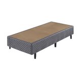 Base Box Ecoflex King Size Casal Eco 79x198x25 cm Cinza