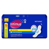 Absorvente Intimus Gel Noturno Cobertura Suave Com Abas 16un