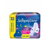 Absorvente Sempre Livre Adapt Plus Noite E Dia Cobertura Suave Com Abas 32un