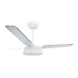 Ventilador de Teto Tron Citrino Led 3 Pás Branco / Transparente 127V