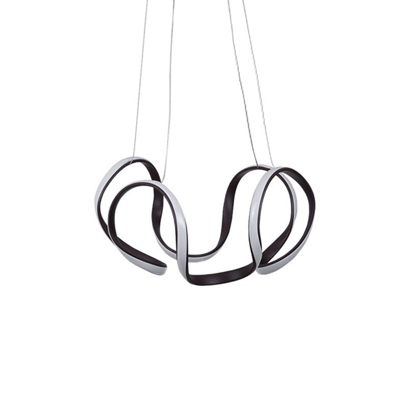 Lustre Pendente Nordecor Musi 2085 Marrom Led Bivolt