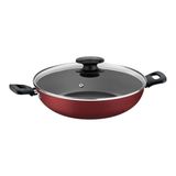 Panela Wok Tramontina Antiaderente Vermelha Ø 28 cm