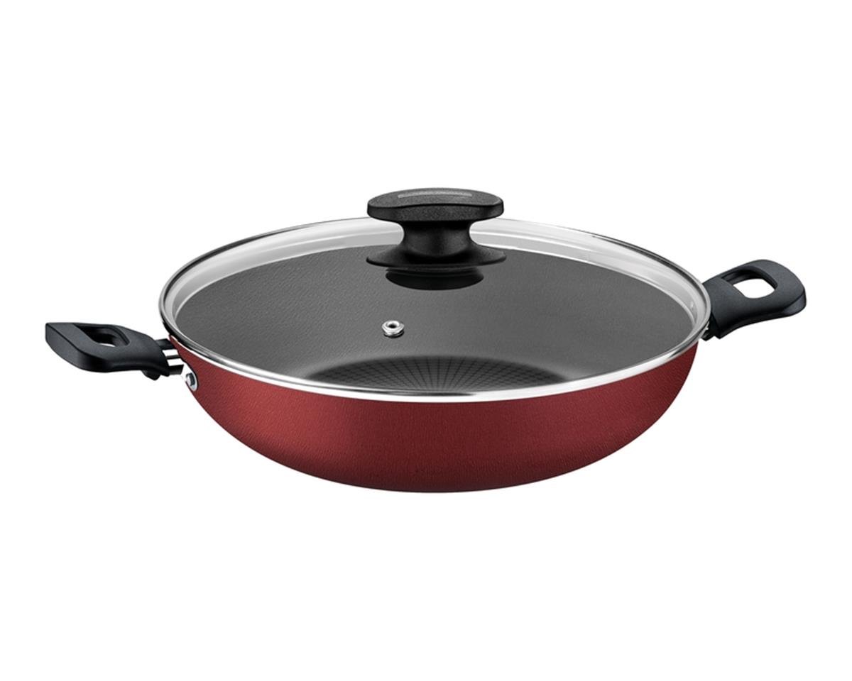 Panela Wok Tramontina Antiaderente Vermelha Ø 28CM