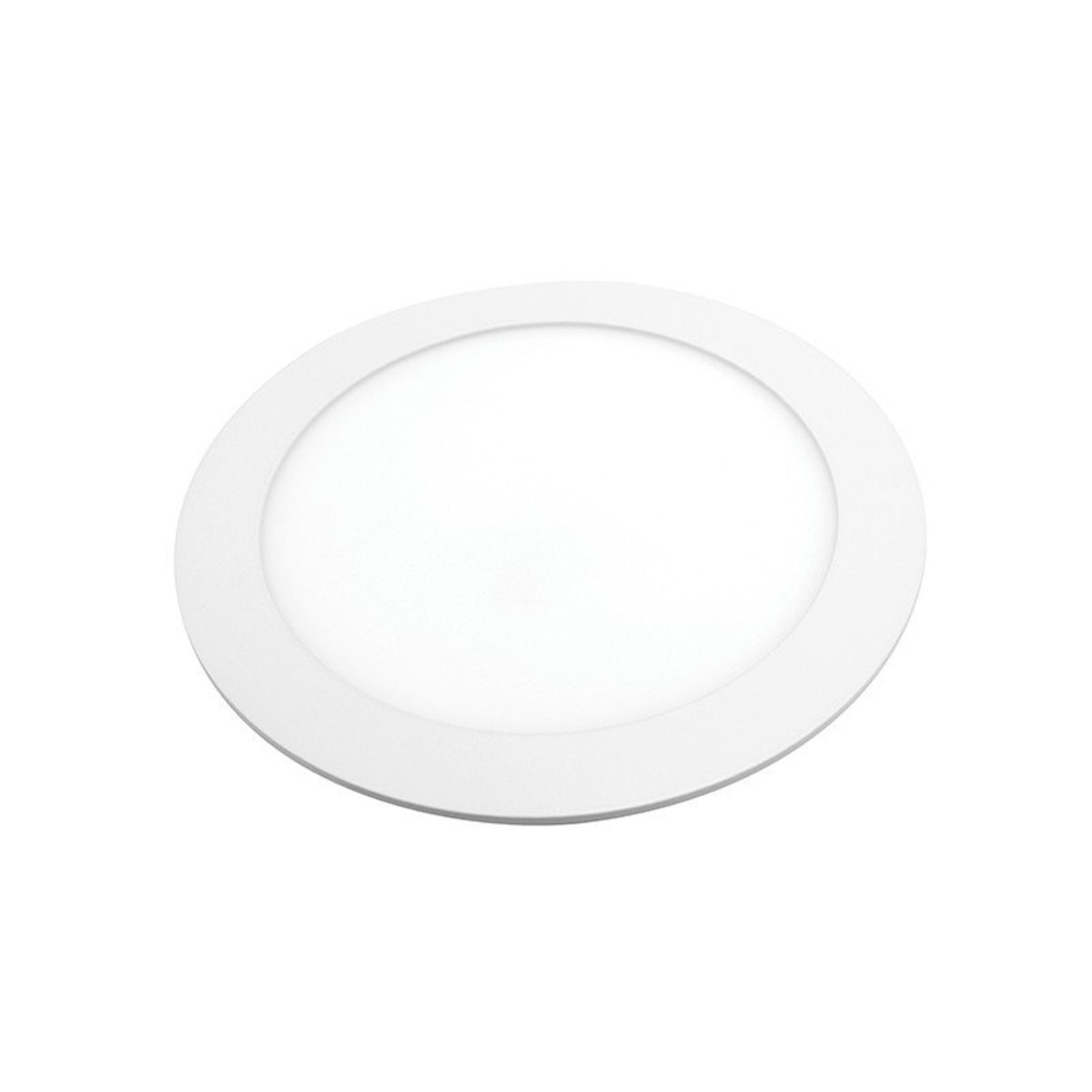 Painel de Led Lorenzetti Redondo de Embutir 24W 3000K Luz Amarela