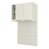 Ponte Solteiro Modulado Seletto 2 Portas Areia - Móveis Henn