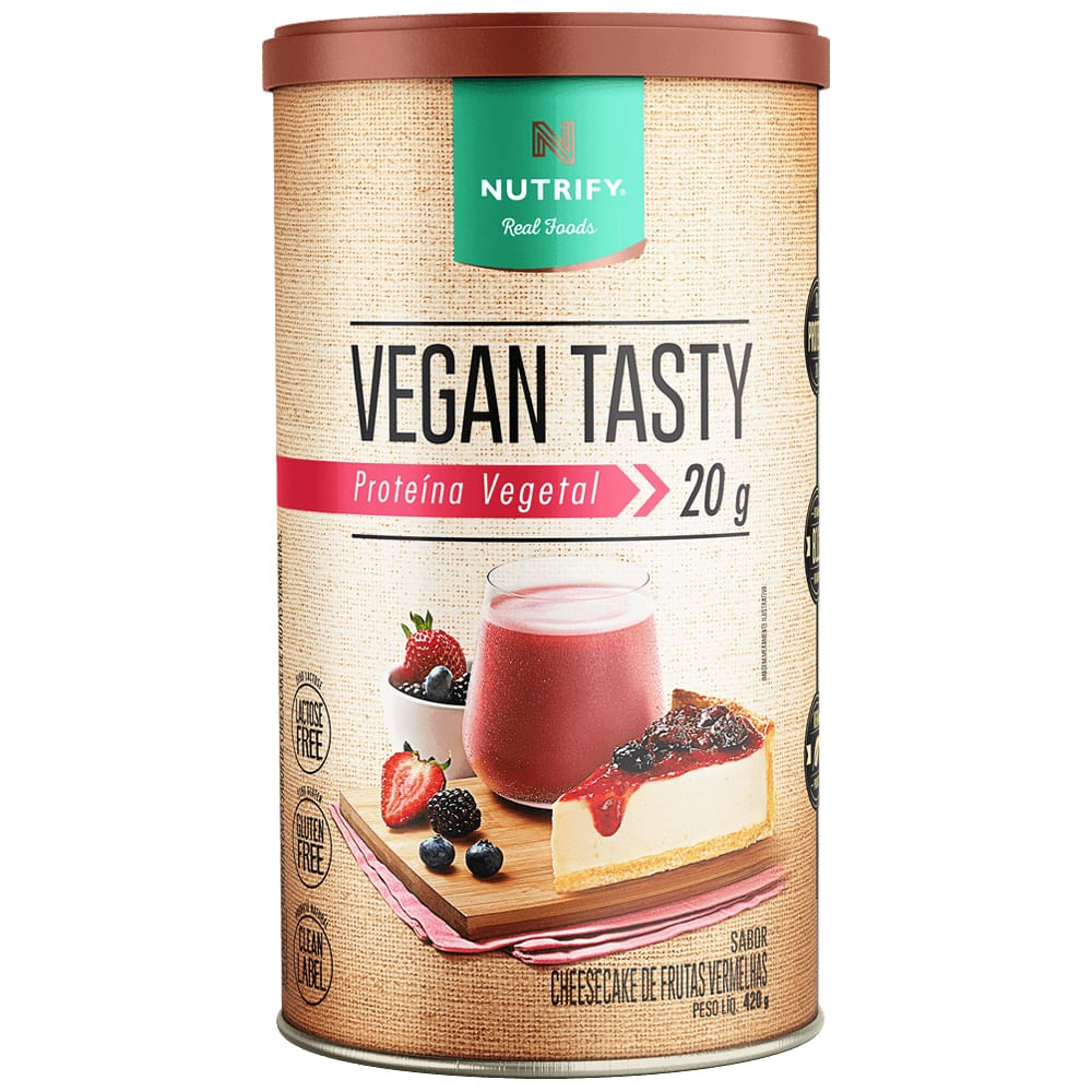 Vegan Tasty Cheescake De Frutas Vermelhas 420g Nutrify