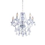 Lustre Pendente Startec France 5 Cristal Transparente E14 Bivolt