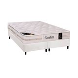 Cama Box King Colchao Molas Castor Pocket Kingdom Aloe Vera Base Crc Courano White 193x203