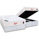 Cama Box Bau Queen Colchao Molas Pocket Ensacadas Castor Gold Star Vitagel Base Crc Courano White 158x198