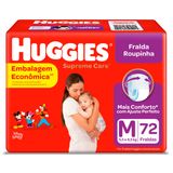 Fralda Huggies Roupinha Supreme Care M - 72 fraldas