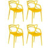 Kit 4 Cadeiras Allegra - Amarelo