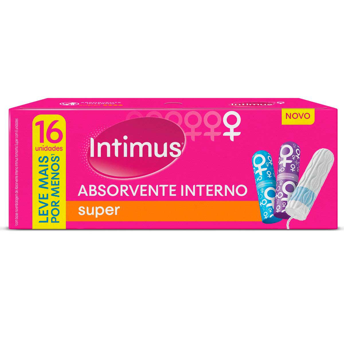 Absorvente Interno Intimus Discreto Super 16 Unidades