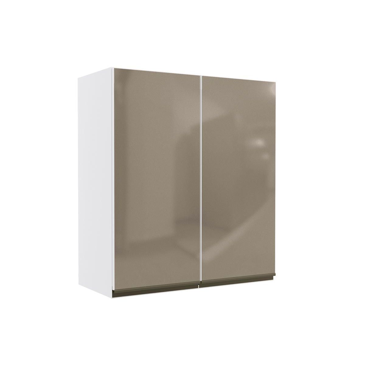 Modulo Cozinha Kappesberg Maxxi Armario G765 2 Portas C Vidro Polipropileno Branco