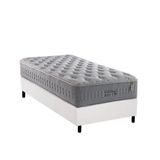 Cama Box Solteiro Colchao Molas Anjos Masterpocket Ensacadas Soft Dream Base Crc Courano Branco 88x188