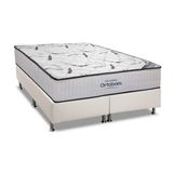 Cama Box Queen Colchao Espuma Ortobom High Foam Base Crc Courano White 158x198