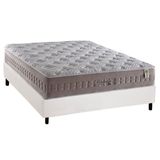 Cama Box Casal Colchao Molas Anjos Masterpocket Ensacadas Richesse Base Crc Courano Branco 138x188