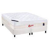 Cama Box King Colchao Molas Pocket Ensacadas Castor Gold Star Vitagel Max Base Crc Courano White 193x203