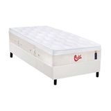 Cama Box Solteiro Colchao Molas Castor Pocket Gold Star Vitagel Base Crc Courano White 88x188