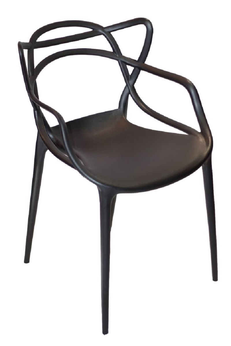 Cadeira Allegra Masters 100% Polipropileno Preta