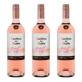 Vinho Rosé Meio Seco Casillero del Diablo Belight Garrafa 750ml com 3 unidades