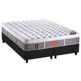 Cama Box King Colchao Molas Pocket Ensacadas Castor Gold Star Light Stress Oxygen New Plush Base Crc Suede Gray 193x203