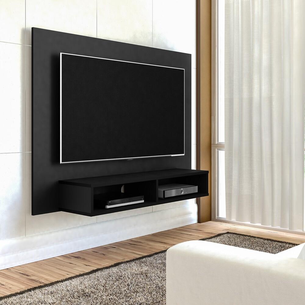 Painel Com Suporte Tv 50&quot; Multimóveis Cr45158 Preto