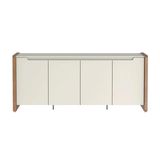 Buffet Bristol Tampo Off White Fosco Base Natural 1,80cm  - 70363