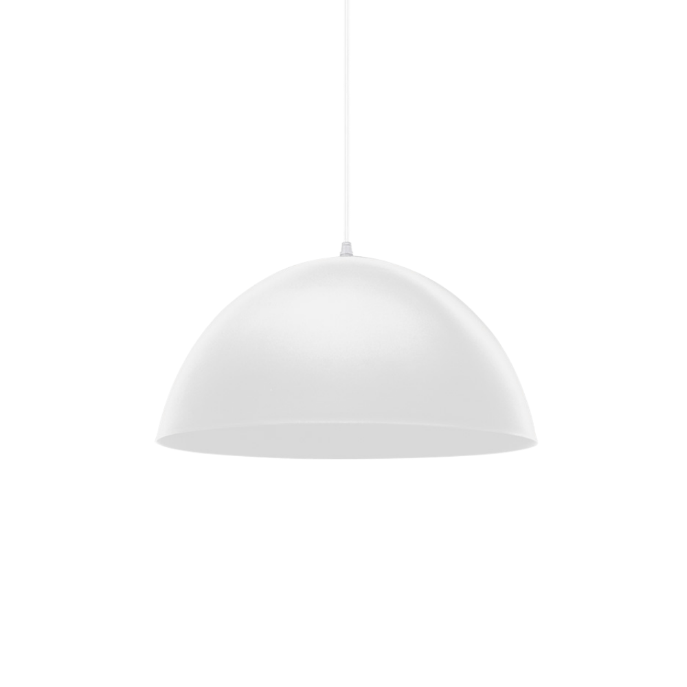 Lustre Pendente Taschibra Td 821f P E27 Bivolt Branco Fosco