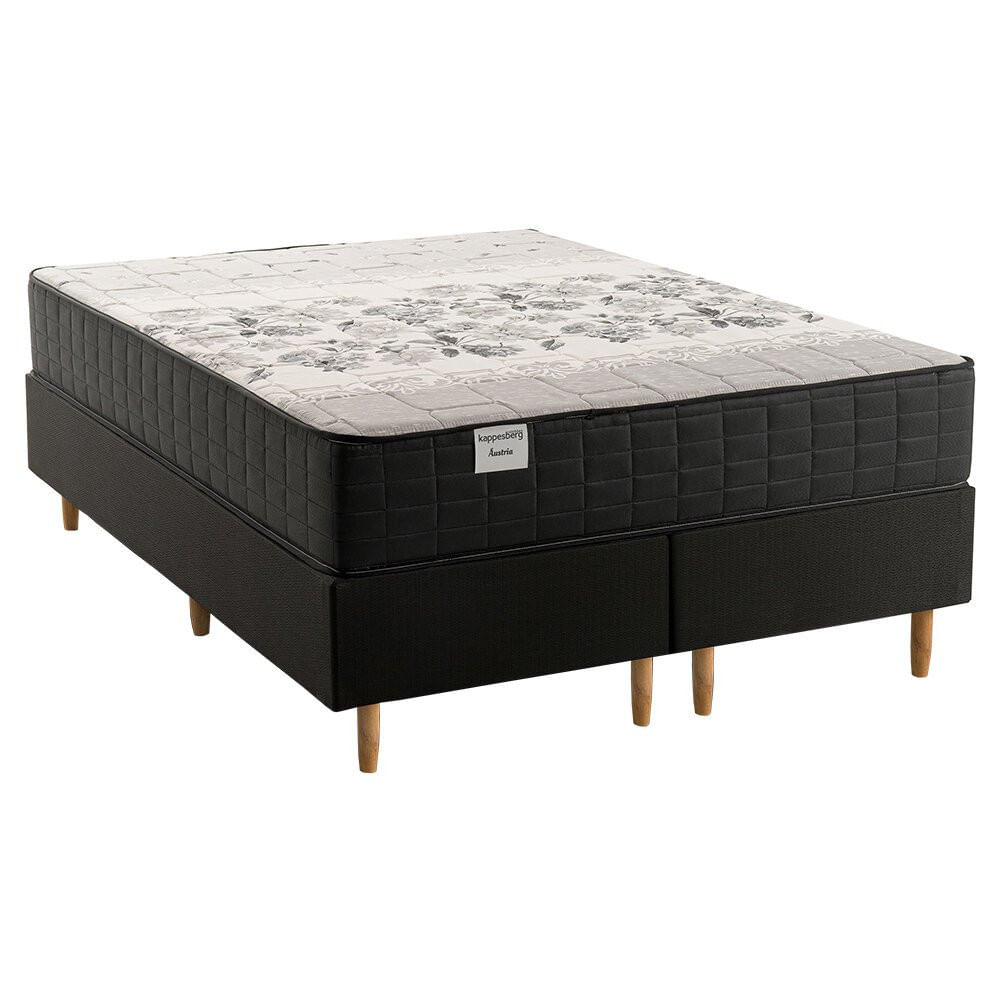 Conjunto Cama Box Queen Áustria De Molas 158x198cm Cbcol-089 Kappesberg