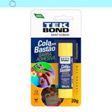Cola Bastão 20g Tekbond Escolar Lavável Atóxica Transparente