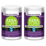 Kit 2 Und Creme Pentear Reconstrução Máxima 3 Em 1 1kg