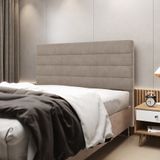 Cabeceira Atlas 160 Para Cama Queen Z-003 Sued Bege Aradecor