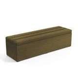 Calçadeira Baú Ursa 140 Para Cama De Casal Z-006 Sued Capuccino Aradecor