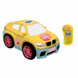 Carrinho De Controle Remoto Peppa Pig Veiculo De Passeio 3 Funcoes Candide