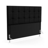 Cabeceira Soraya 195 Para Cama King Z-005 Sued Preto Aradecor