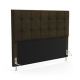 Cabeceira Soraya 195 Para Cama King Z-010 Sued Marrom Aradecor