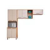 Cozinha Modulada Completa Austria 3 Pecas 1 Paneleiro 2 Armarios Cpt132 Cinamomo Off White Valdemoveis