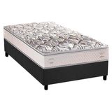 Cama Box Solteiro Colchao Espuma Herval Ergoplus Ep Anatomico Base Crc Suede Gray 88x188