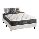 Cama Box Casal Colchao Molas Masterpocket Ensacadas Anjos Versalhes Base Crc Courano Branco 138x188