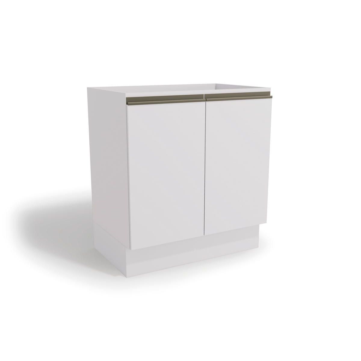 Modulo Cozinha Kappesberg Maxxi Balcao G744 C 2 Portas S Tampo Polipropileno Branco